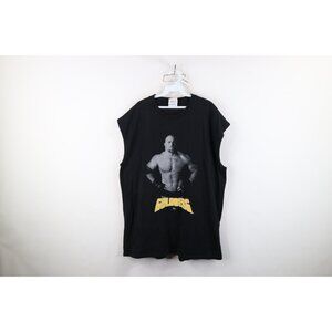 Vintage 90s Y2K WCW Wrestling Mens 2XL Faded Goldberg Sleeveless Muscle T-Shirt
